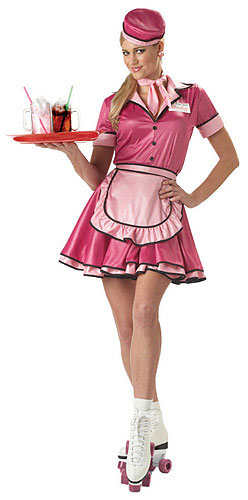 Car Hop Girl Waitress Costumes