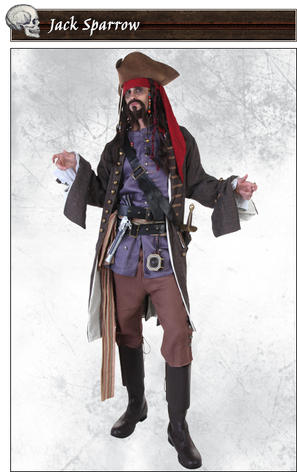 Jack Sparrow Pirate Costume Jack Sparrow Pirate Costume