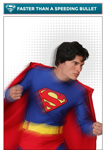 Superman Poses Faster Than a Speeding Bullet Superman Poses Faster Than a Speeding Bullet