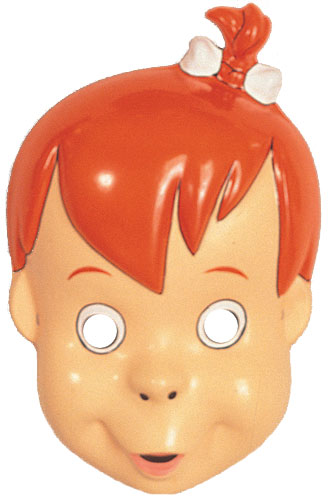 Adult Pebbles Flintstone PVC Mask