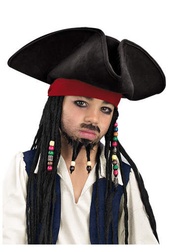 Child Jack Sparrow Hat with Braids
