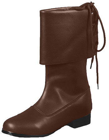 Child Brown Pirate Boots