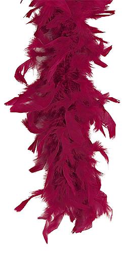 Discount Feather Boas-Burgundy