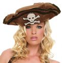 Brown Pirate Hat Women's