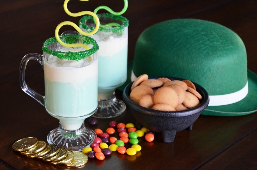 Nonalcoholic Leprechaun Float Drink Recipe