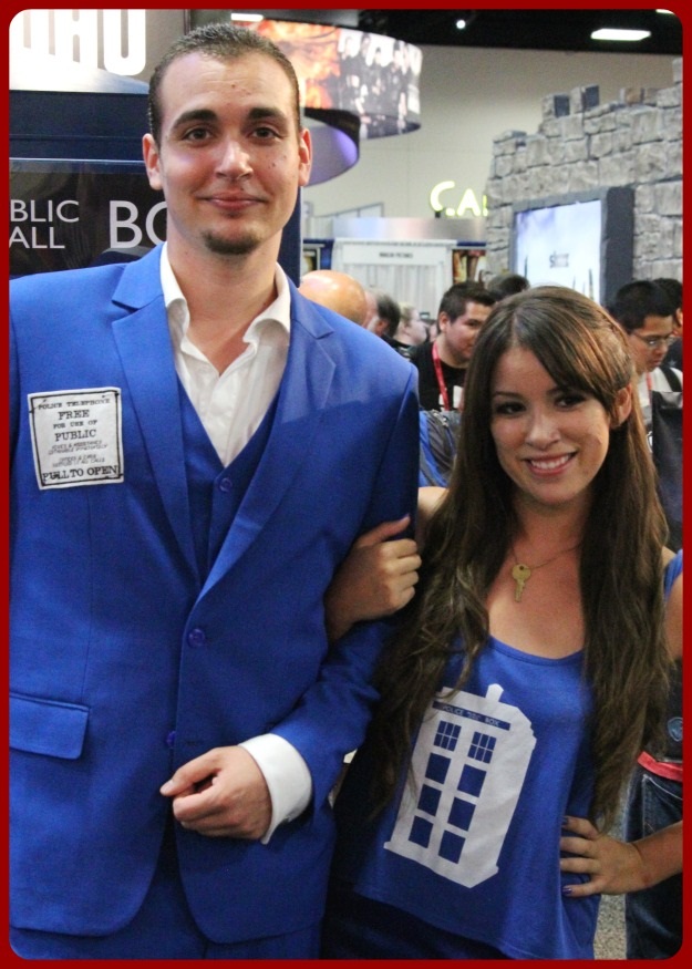 His and Hers Tardis Costume SDCC 2014