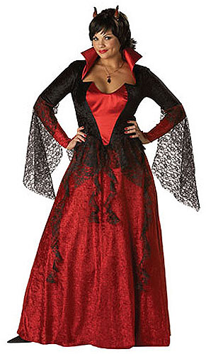 Deluxe Womens Plus Devil Costume