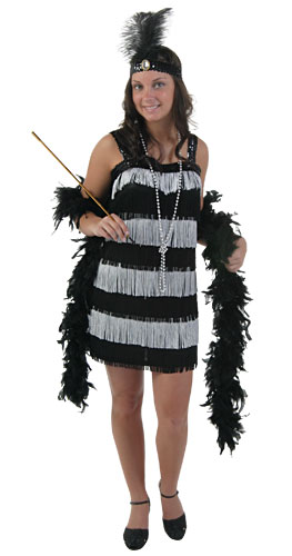 fringe flapper style dress