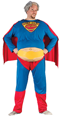 Funny Fat Superhero Costume