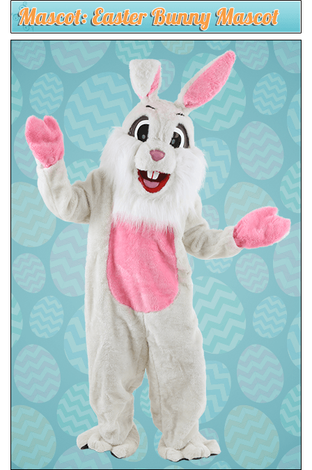 Mascot: Easter Bunny Mascot Costume Mascot: Easter Bunny Mascot Costume