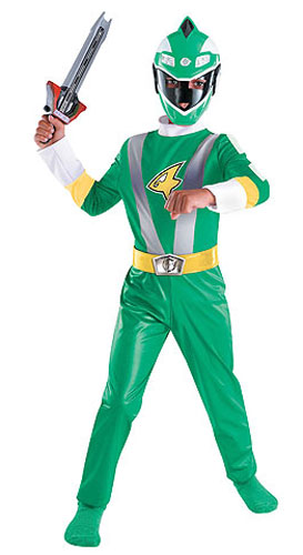 Kids Green Power Ranger Costume