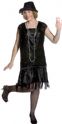 Plus Size Gatsby Flapper Costume Black