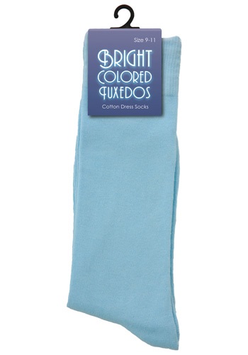 unknown Baby Blue Dress Socks