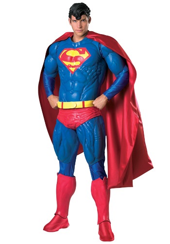 Adult Collectors Superman Costume -image