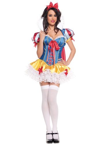 Lacy Sassy Snow White Costume -image
