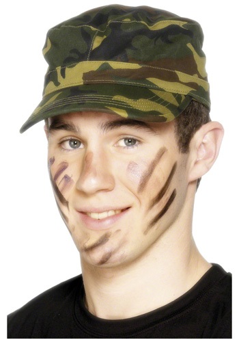 Green Camouflage Army Cap -image