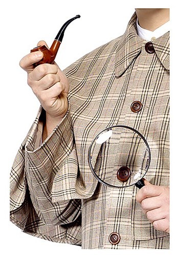 Sherlock Holmes Accessory Kit By: Smiffys for the 2022 Costume season.