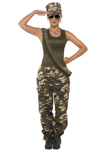 unknown Female Khaki Camo Costume