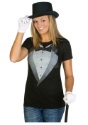 Womens Tuxedo Costume T-Shirt