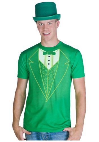 Green Tuxedo Costume T-Shirt By: Fun T Shirts for the 2022 Costume season.