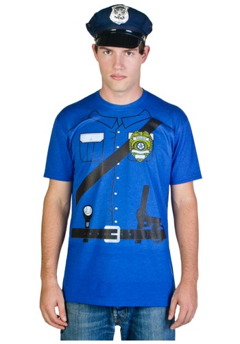 Mens Cop Costume T-Shirt