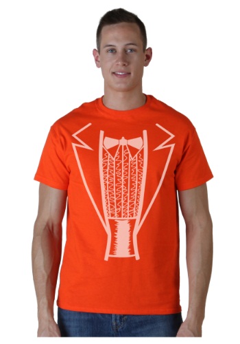 Orange Tuxedo Costume T-Shirt -image