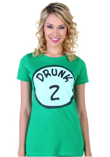 Womens St. Patrick's Day Drunk 2 T-Shirt -image