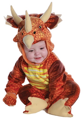 Infant/Toddler Rust Triceratops Costume By: Underwraps for the 2022 Costume season.