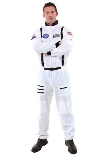 Men's White Astronaut Costume By: Underwraps for the 2022 Costume season.