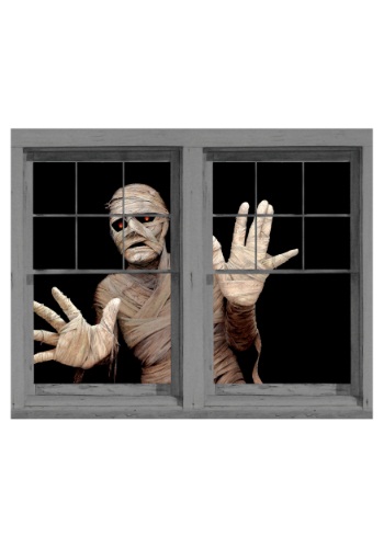 Menacing Mummy Double Window Cling -image