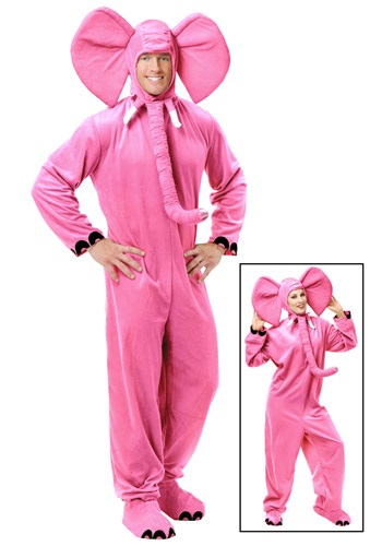 Adult Pink Elephant Costume By: Charades for the 2022 Costume season.