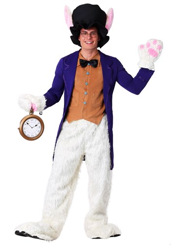 Plus Size White Rabbit Costume -image