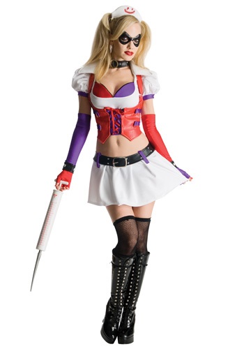 Arkham Asylum Harley Quinn Costume -image