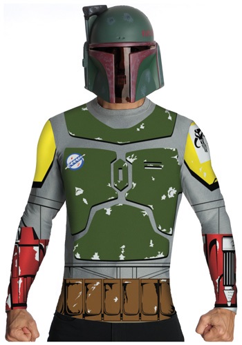 Adult Boba Fett Top and Mask -image