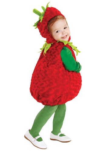 Toddler Red Strawberry Costume By: Underwraps for the 2022 Costume season.