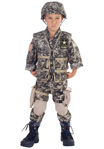 Kids Deluxe Army Ranger Costume By: Underwraps for the 2022 Costume season.