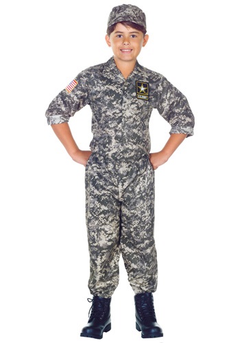 Child Army Camo Costume By: Underwraps for the 2022 Costume season.