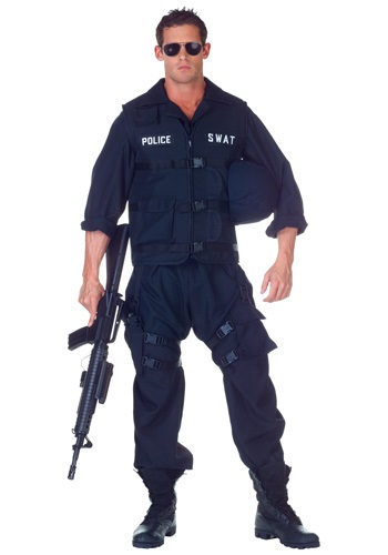 SWAT Jumpsuit Costume By: Underwraps for the 2022 Costume season.