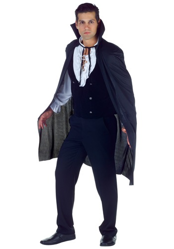 Black High Collar Cape -image