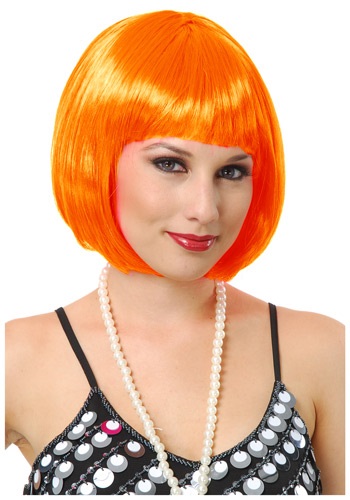 Orange Bob Wig -image