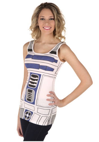 Womens R2D2 Tank Top By: Mighty Fine for the 2015 Costume season.
