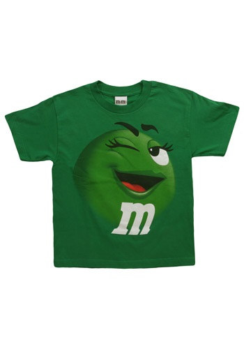 Kids Green M&M Jumbo T-Shirt