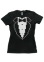 Womens Costume 8-Bit Tuxedo T-Shirt