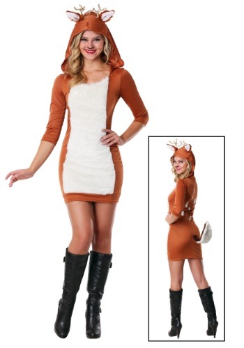 Plus Size Sexy Deer Costume By: Fun Costumes for the 2022 Costume season.