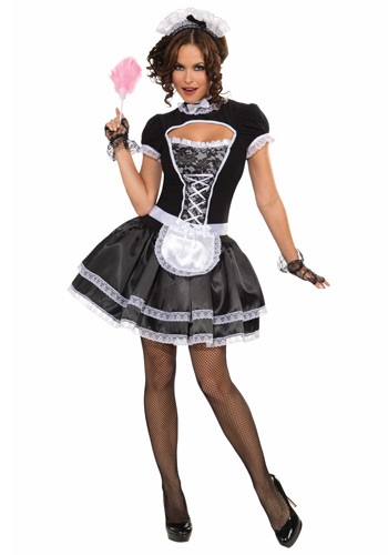 Adult French Maid Costume -image