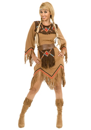 Women's Sacajawea Indian Maiden Costume -image