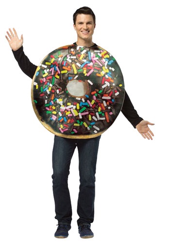 Adult Get Real Doughnut Costume -image