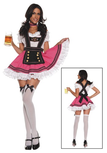 Women's Fancy Beer Girl Costume -image