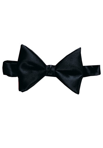 Black Satin Bowtie By: Rubies Costume Co. Inc for the 2022 Costume season.