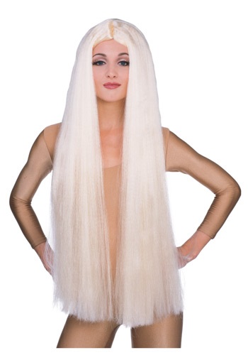 36in Long Blonde Witch Wig -image